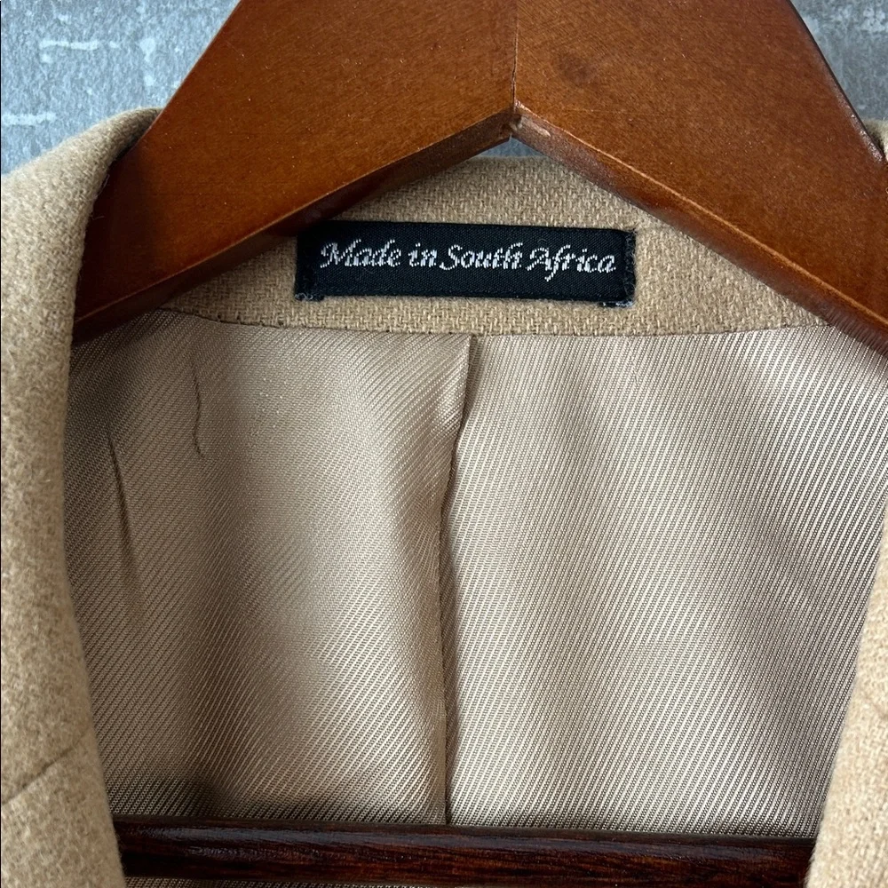 Tailors Row Luxe 100% Camel Hair Blazer | Tan Sport Coat | Mens 40R